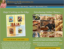 Tablet Screenshot of chefdeborahschneider.com